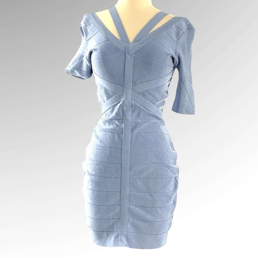 VENUS Light Blue Band Bandage Mini Dress Sz.S